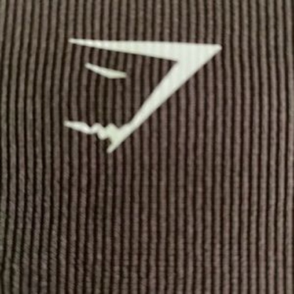 Gymshark Brown High-Waist Leggings with Lace Ankles - Picture 3 of 9